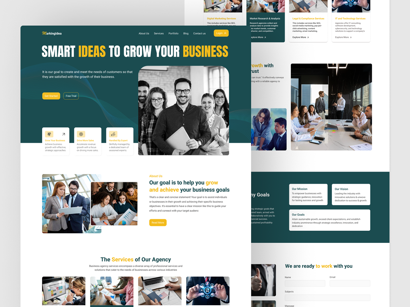 Business Agency Figma landing page 
