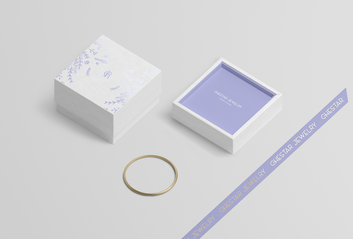 branding  design gold graphic jewelry Packaging premium ring