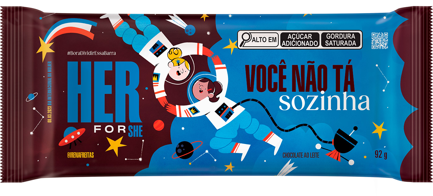 astronaut chocolate hershey packaging design product Space 