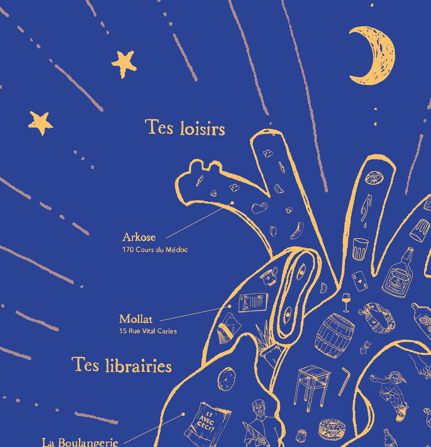 ILLUSTRATION  graphisme Bordeaux poétique affiche saint-valentin