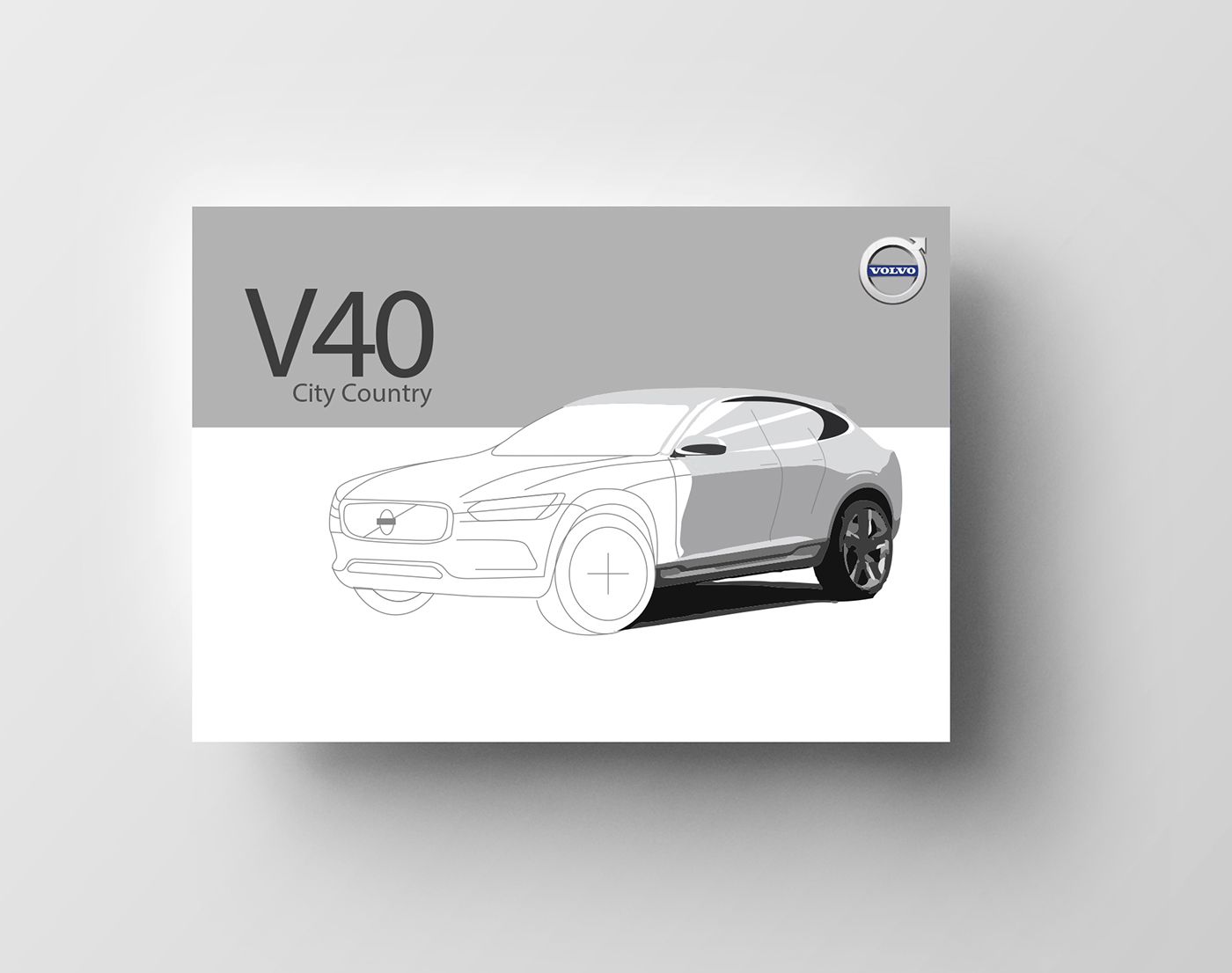 Volvo V40 crosscountry CityCountry design concept industrialdesign graphicdesign Illustrator car