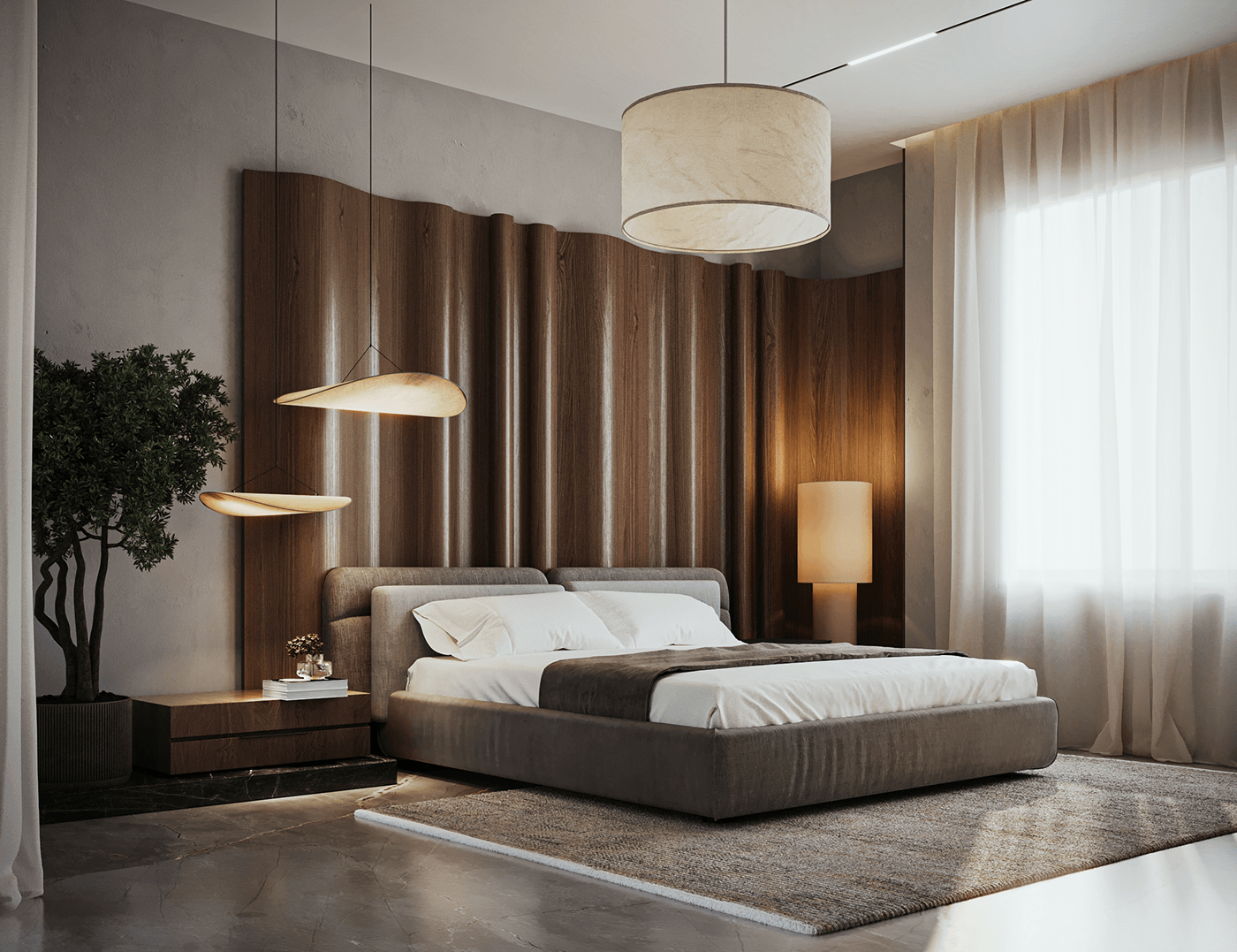 Interior design architecture Render minimal home decor