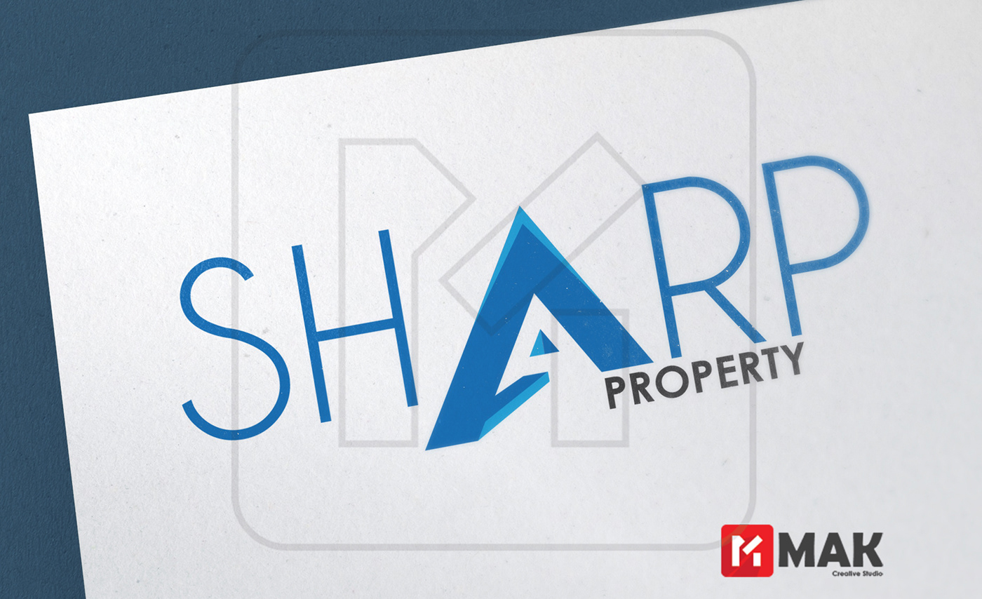 design a logo - Sharp property logo design Sharp artwork