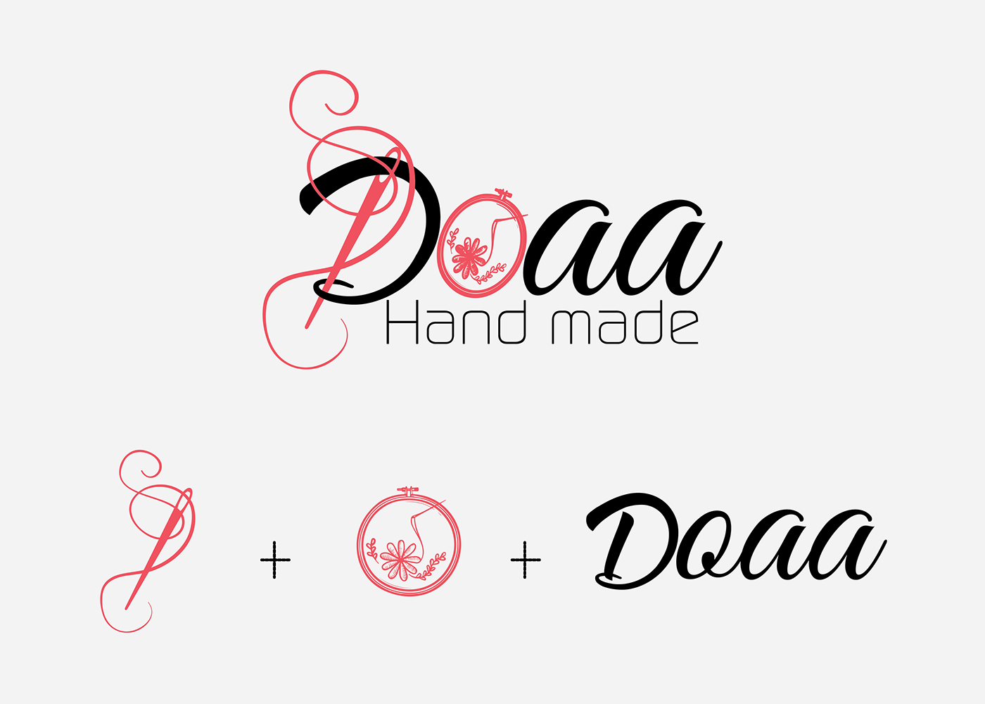 hand made logo شعار