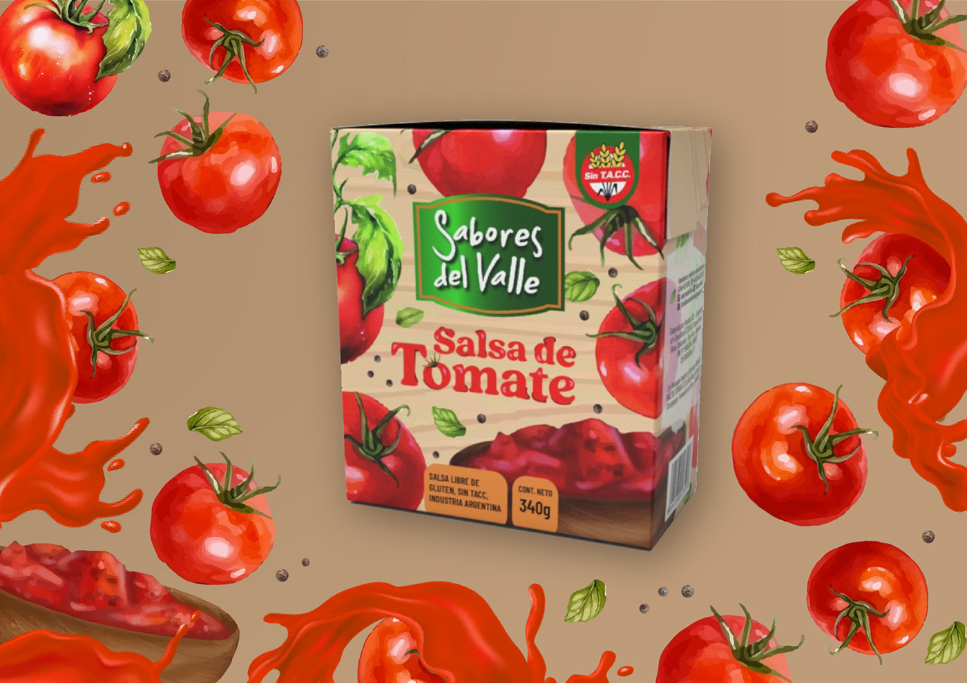 Packaging redesigning salsa Food  restaurant design Graphic Designer adobe illustrator Advertising  visual identity