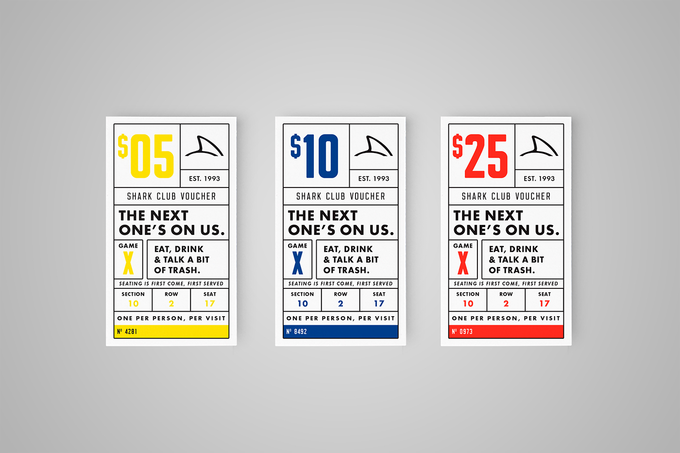 tickets promo cards print sports bar typography   restaurant graphic design 