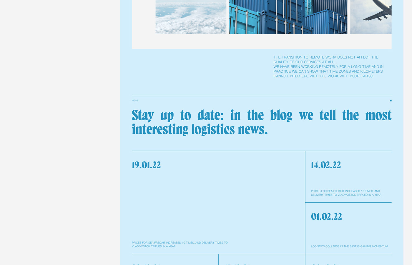 branding  Cargo corporate industry Logistics shipping Transport UI/UX Website minimal