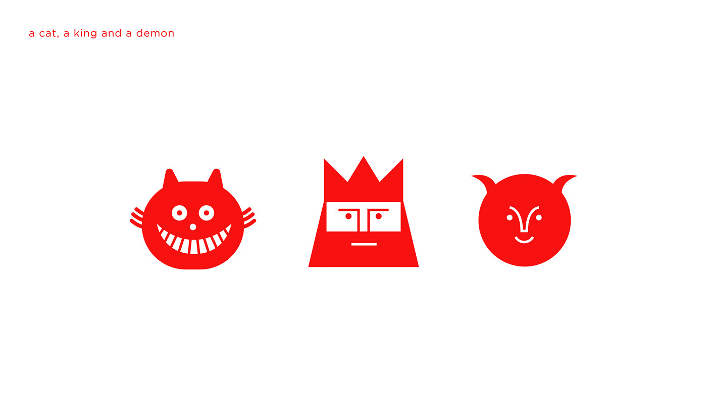 icons galileu yorka red minimal Brasil iconography bauhaus Style