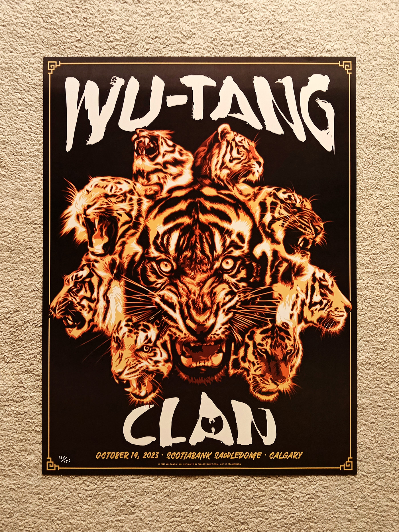 calgary poster official vector print tiger rap hip-hop Show music