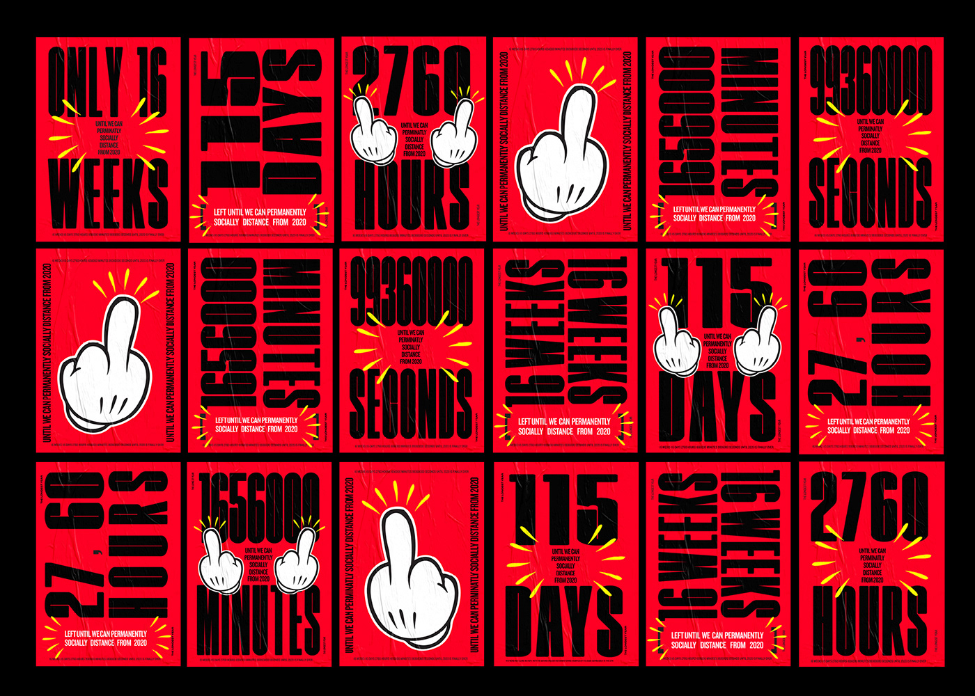 countdown graphic design  Poster Design print design  typography  