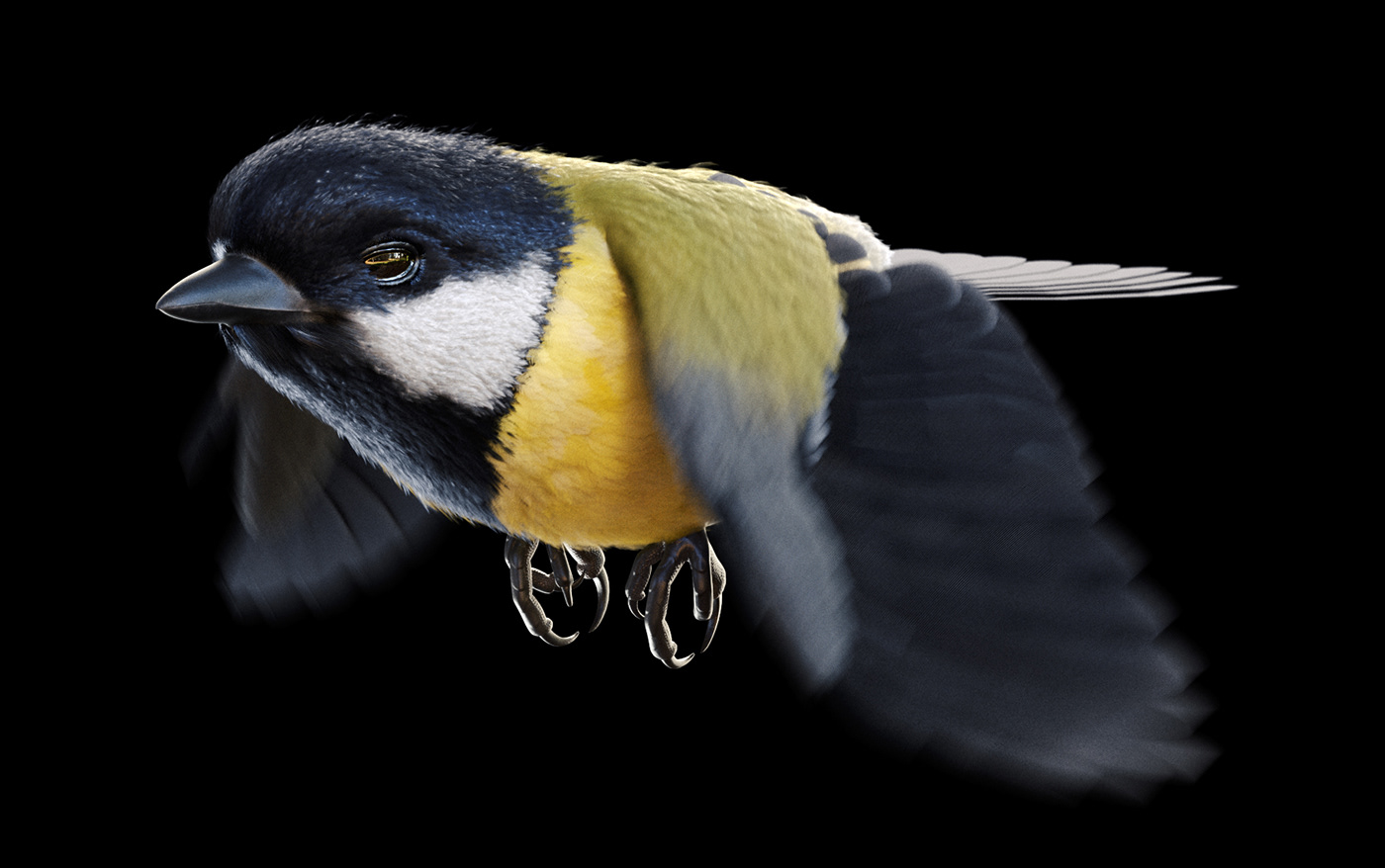 3D animal bird CGI Character feathers Flying Fur grooming ornatrix