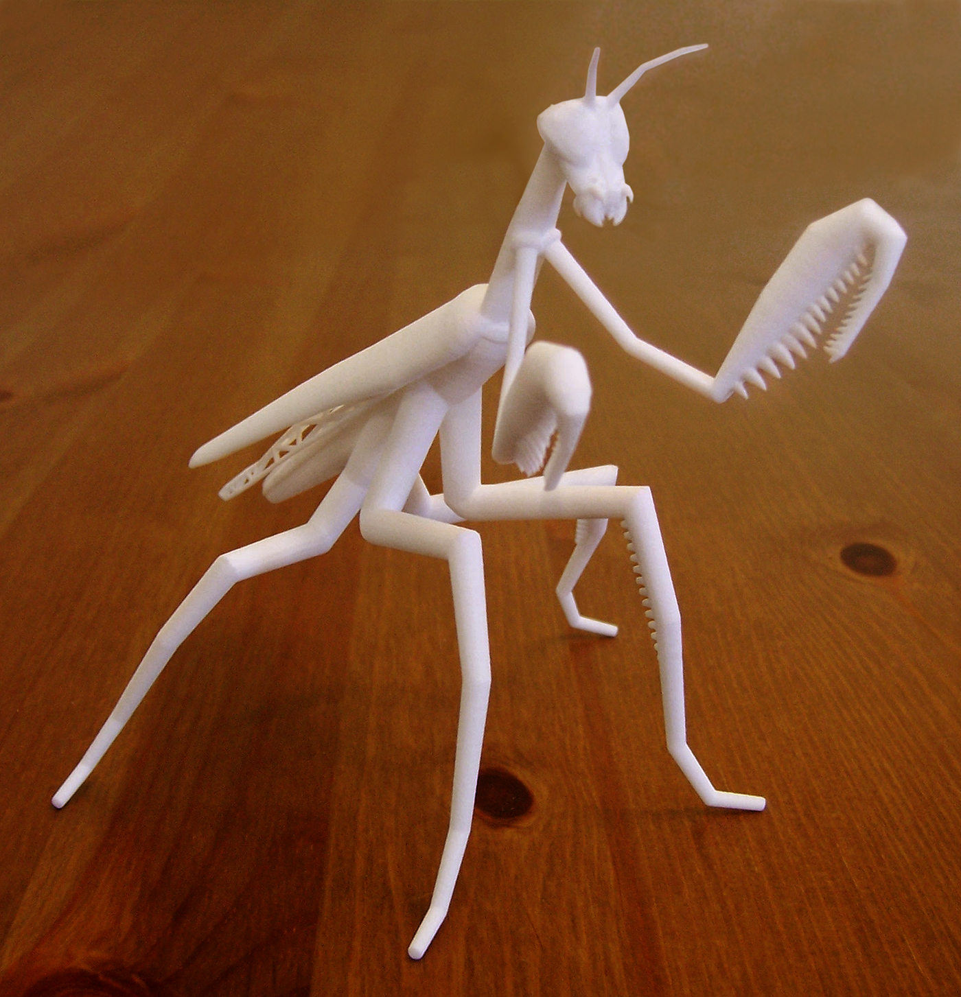 Mantis On The Ground 3D Print Model 1/6 Unpainted Unassembled GK 2 Version H12cm