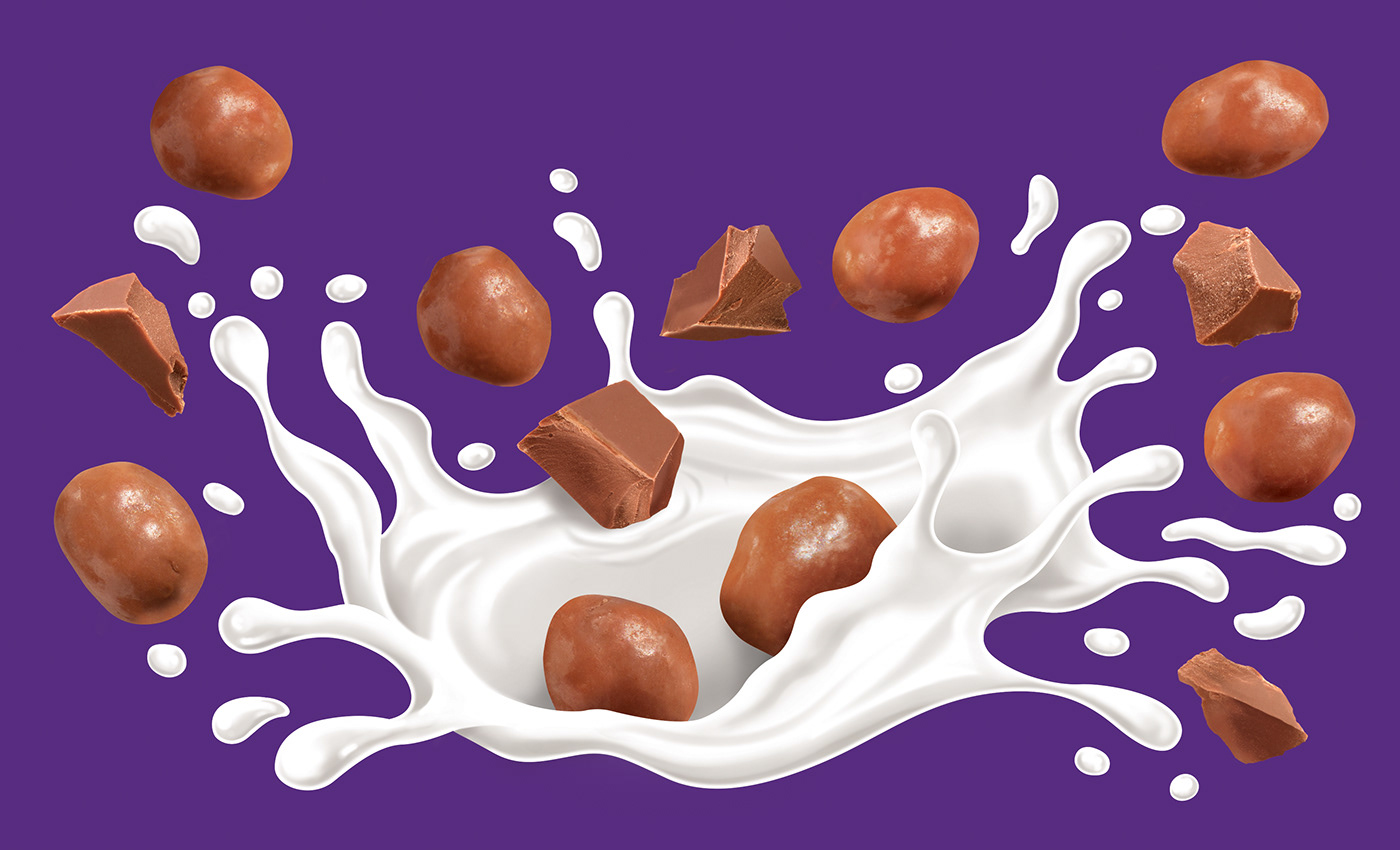 raspberries Packaging chocolate kinetica Protein Food Protein bars milk splash Food  food & drink