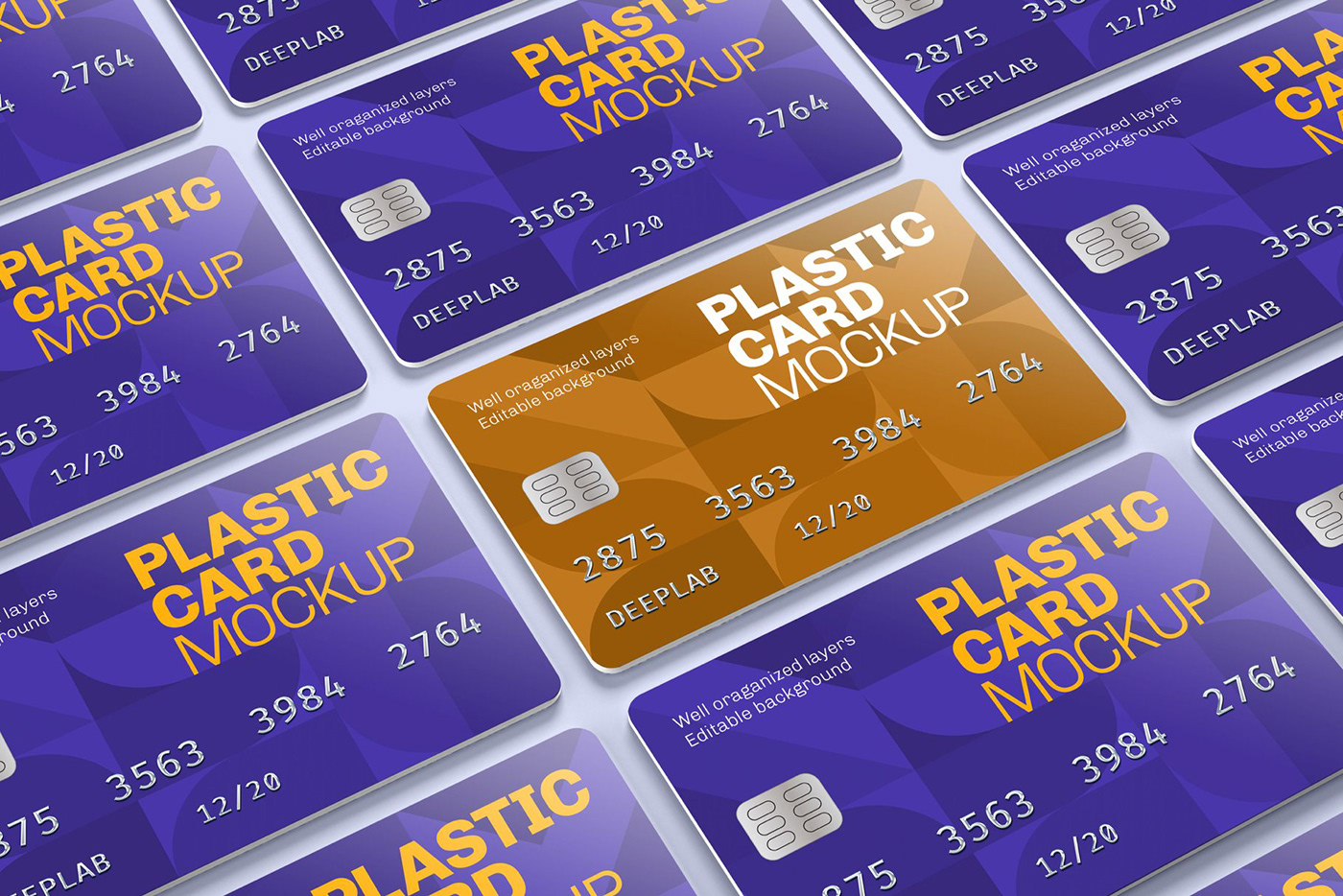 plastic credit business card Mockup Shopping giftcard discount money payment