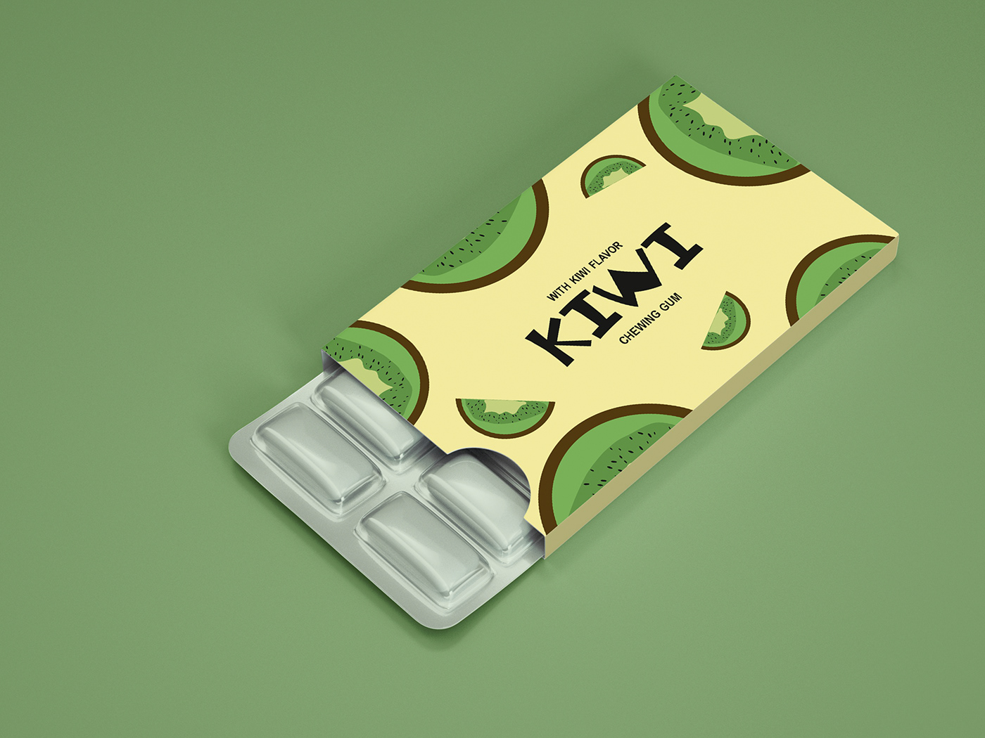 chewing gum adobe illustrator Graphic Designer visual identity bubble gum