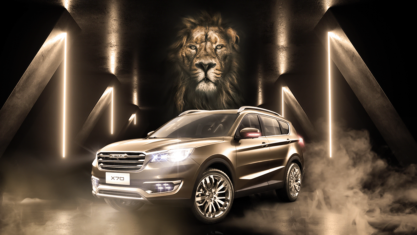 #car #manipulation Advertising  art direction  Billboards compositing retouching  social media visual design after effects