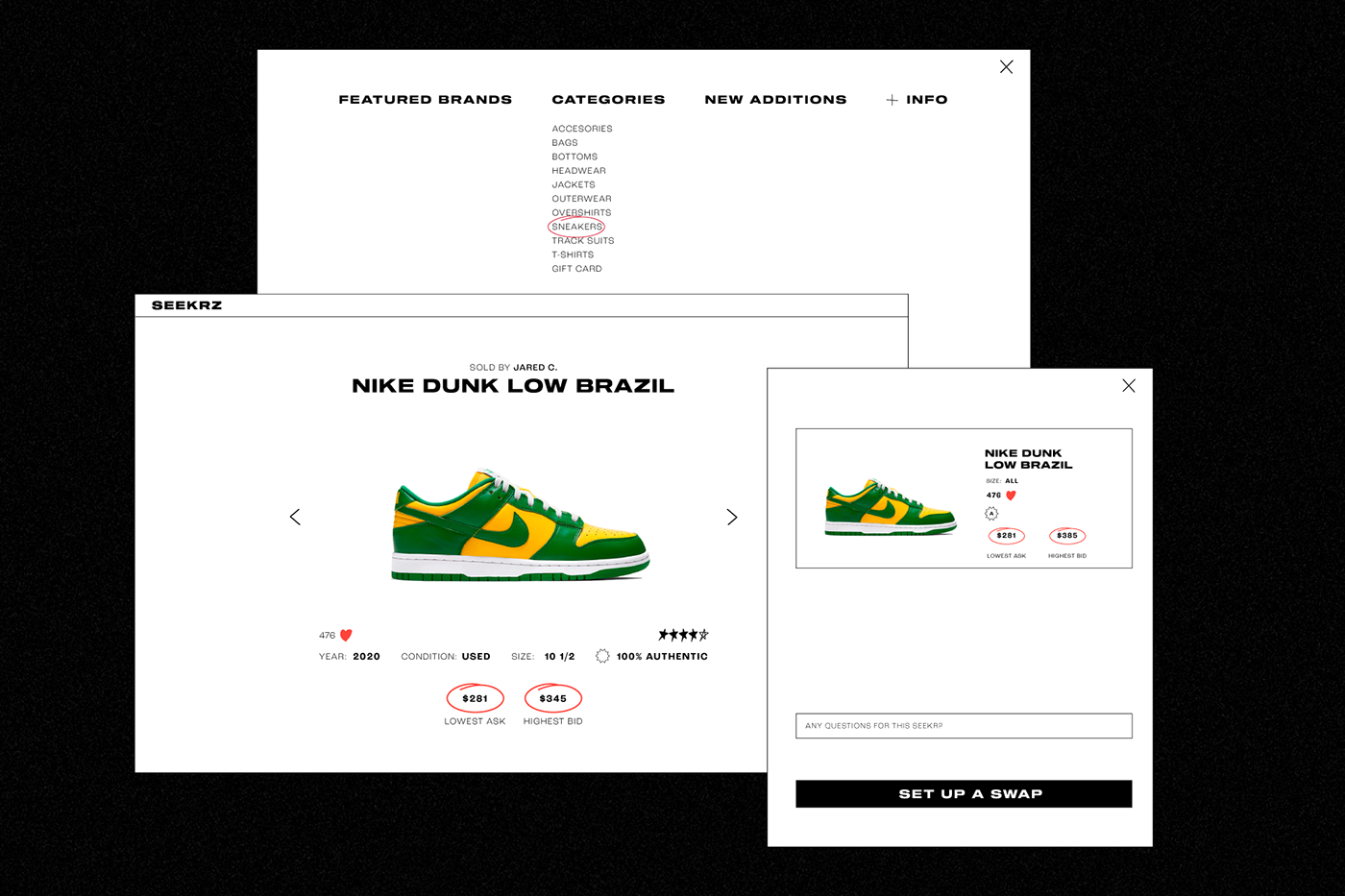 app branding  California Clothing Heavy Los Angeles shoes sneakers streetwear trade