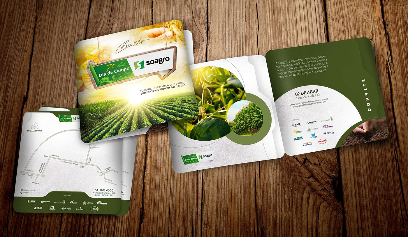 agricultura agriculture Agro Agronegócio banners Fazendas Folders identidade visual marketing   Redes Sociais