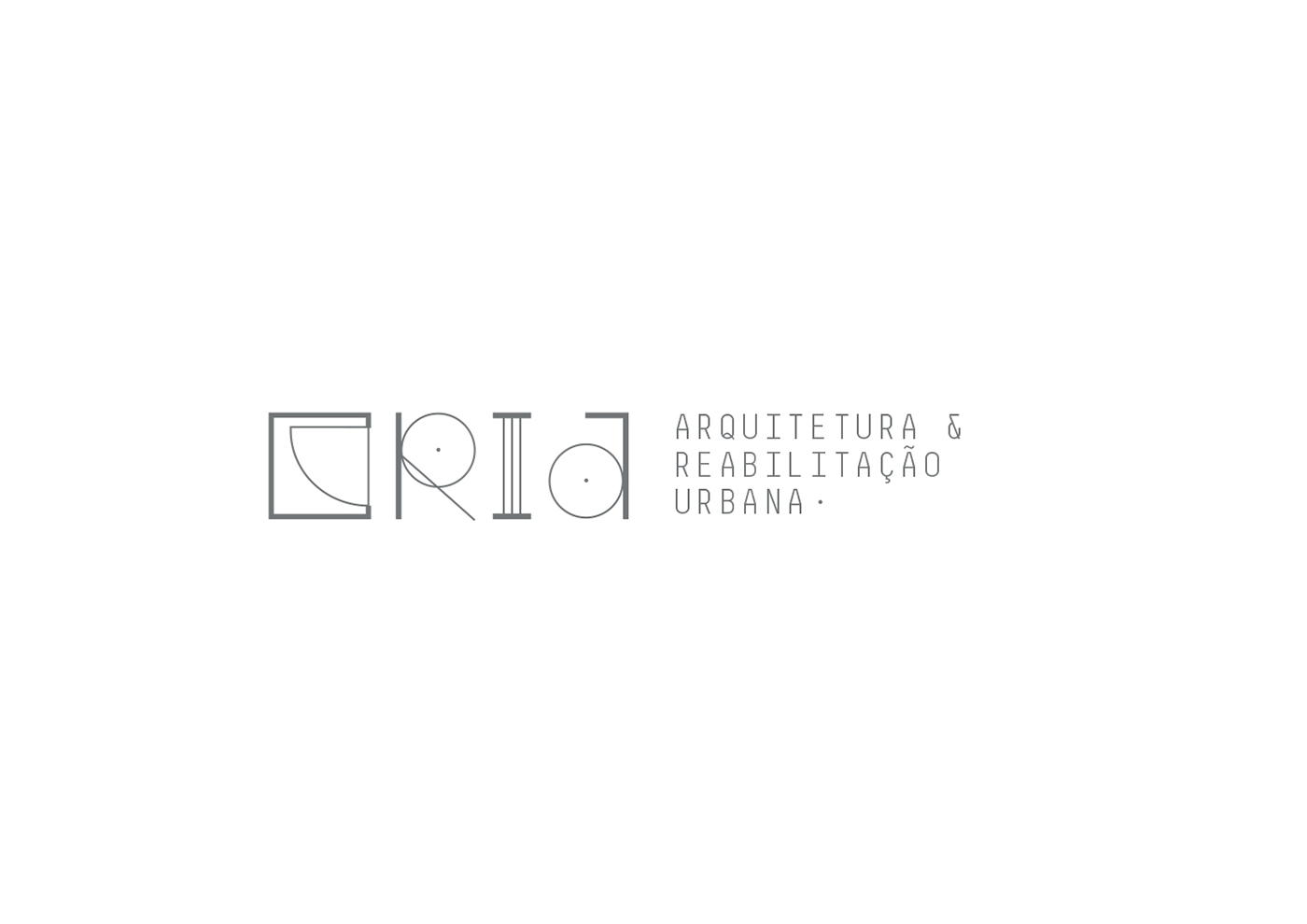 stationary logo clean architecture branding  geometric Braga Portugal identity studio