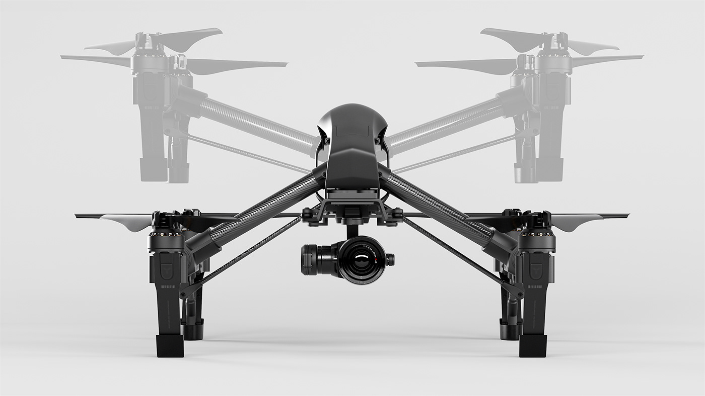 3D CGI DJI drone rendering visualization