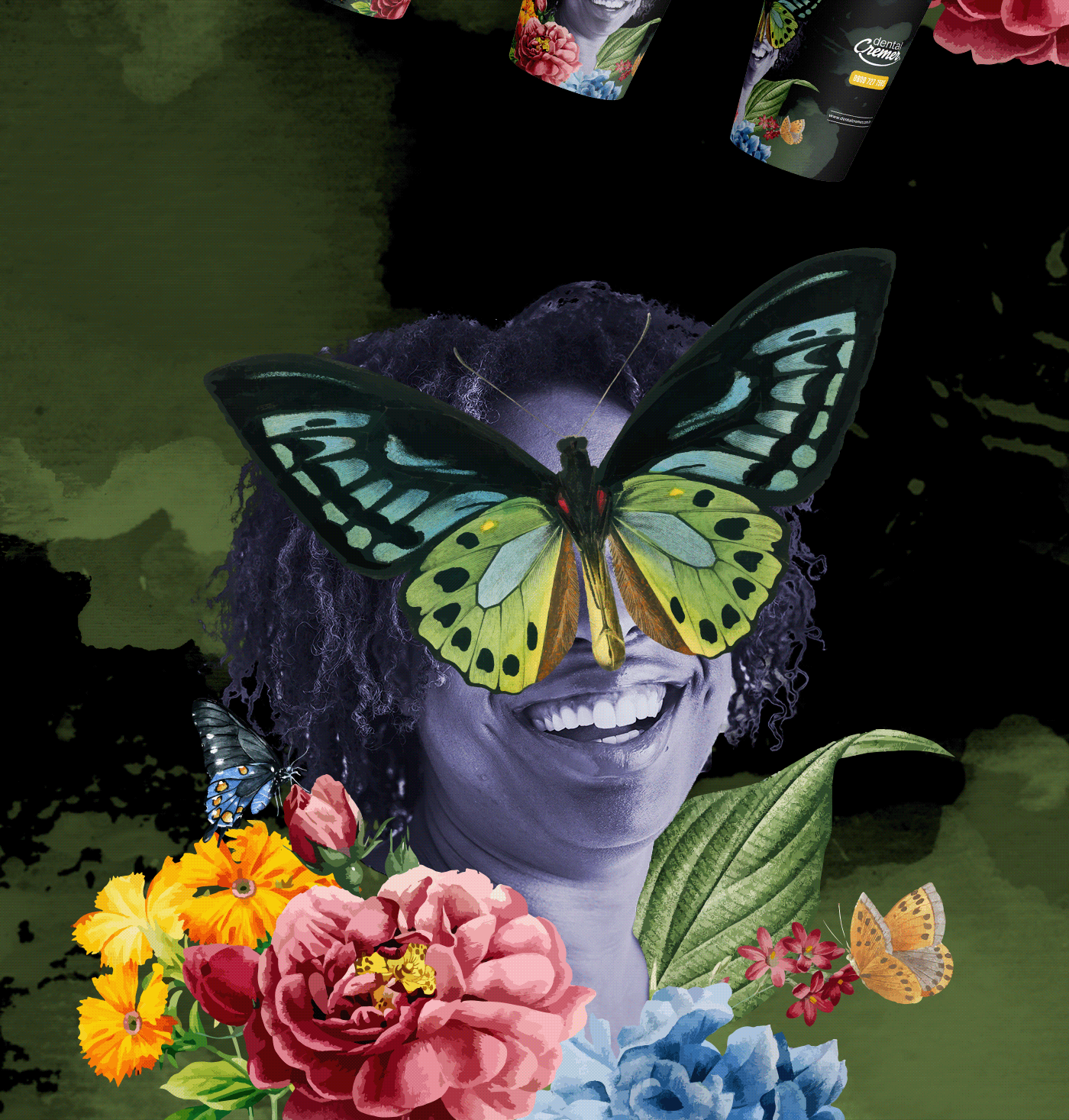 aquarela watercolor beauty Estampa moda colagem collage Flowers