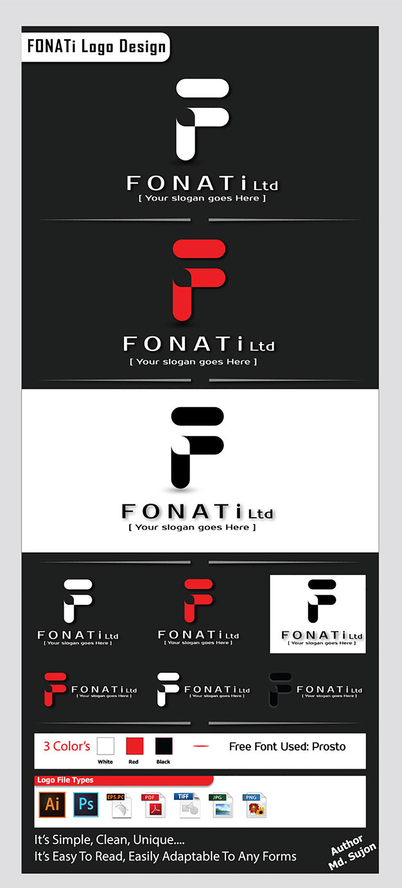 Logo Design brand identity graphic design  Illustrator clean and simple professional logo designer