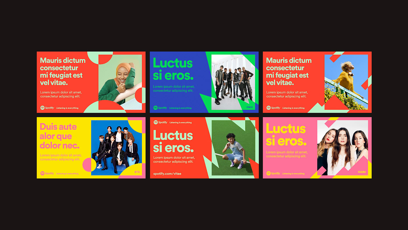 artists Brand Design colorful design system music spotify