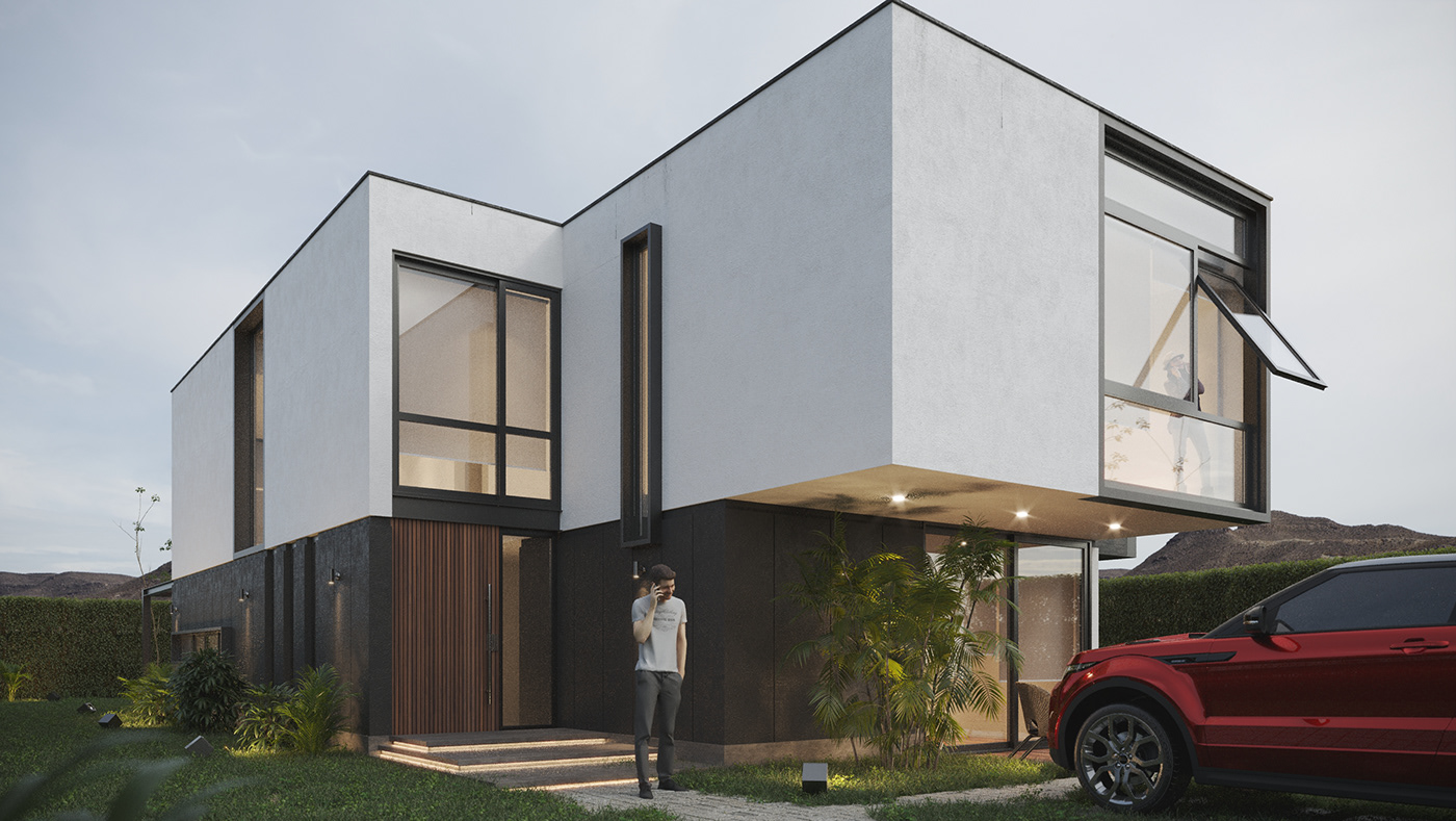 3D architecture archviz corona design exterior interior design  modern Render visualization