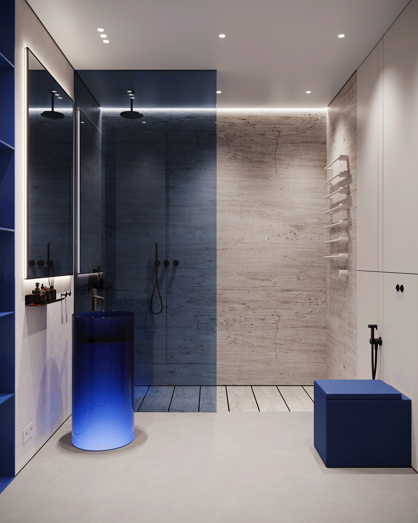 bathroom design neon bathroom neon interior bathroom interior bathroom antonio lupi blue interior bright interior design  colorful
