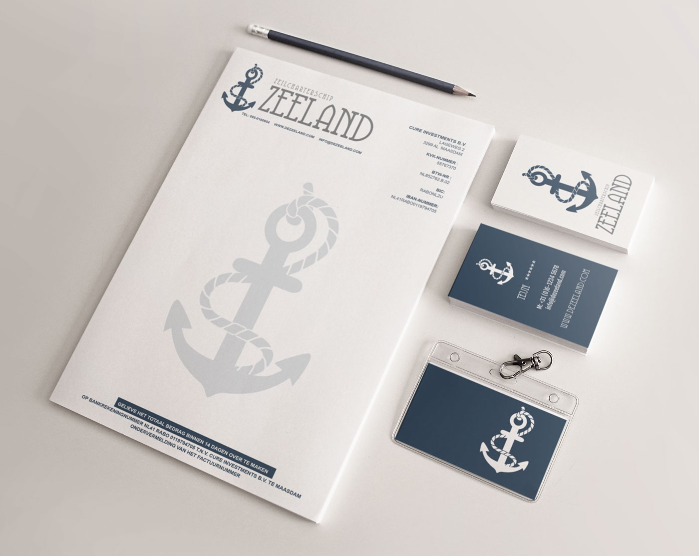 branding  Briefpapier visitekaart huisstijl Zeeland terneuzen ontwerp petervcompany
