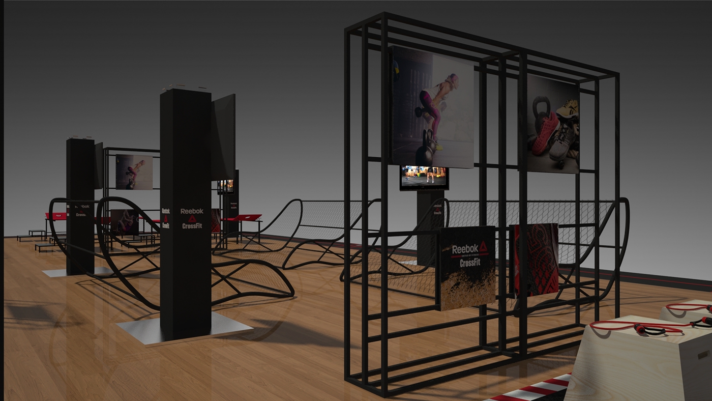 reebok diseño industrial sports Crossfit Render 3D