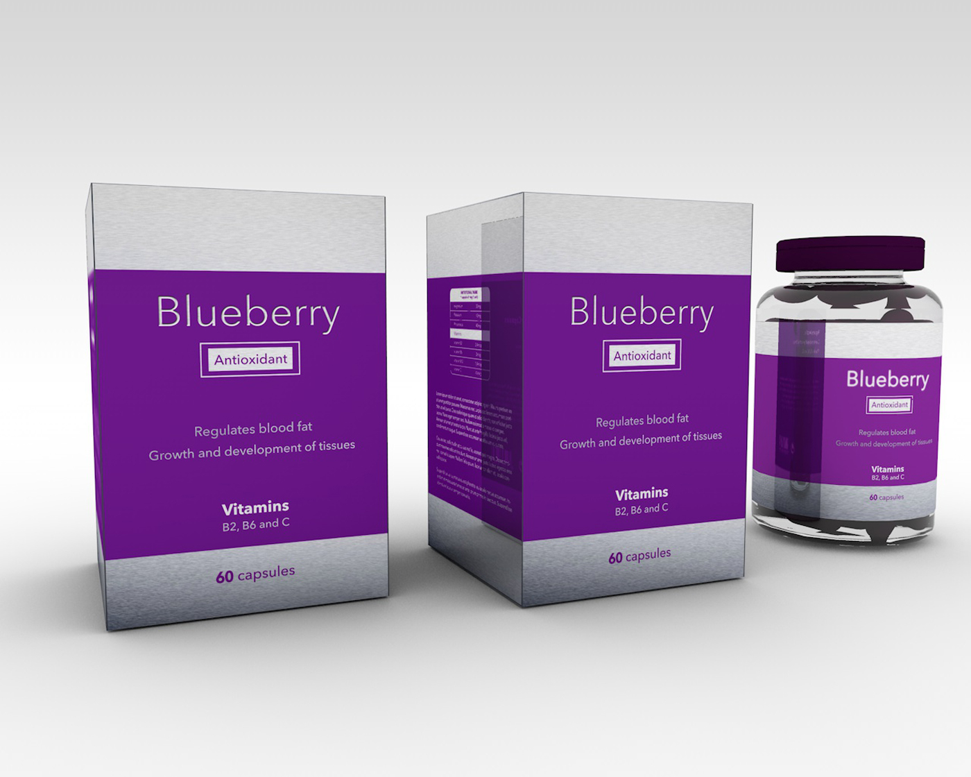 antioxidant blueberry nutrition capsules supplement food supplement box Pharmaceutical
