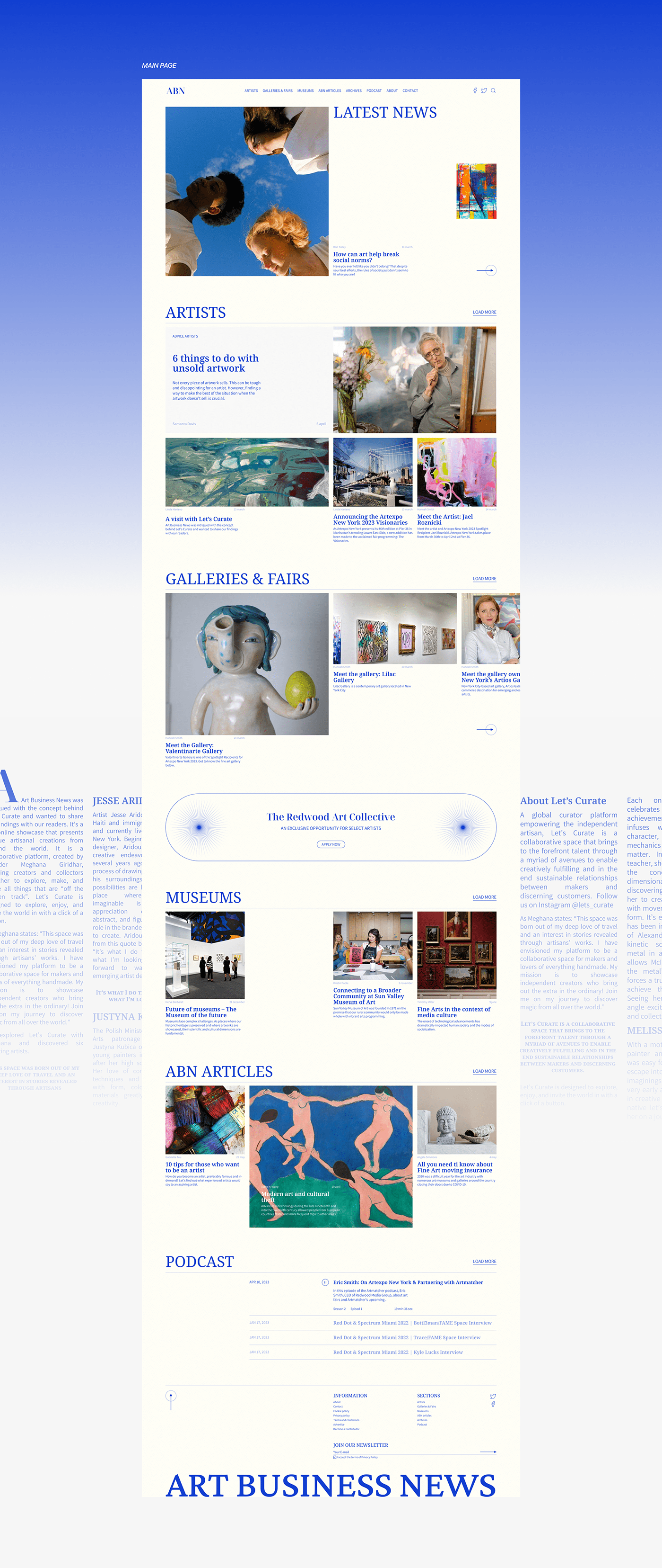 ux/ui Figma Website redesign news magazine design