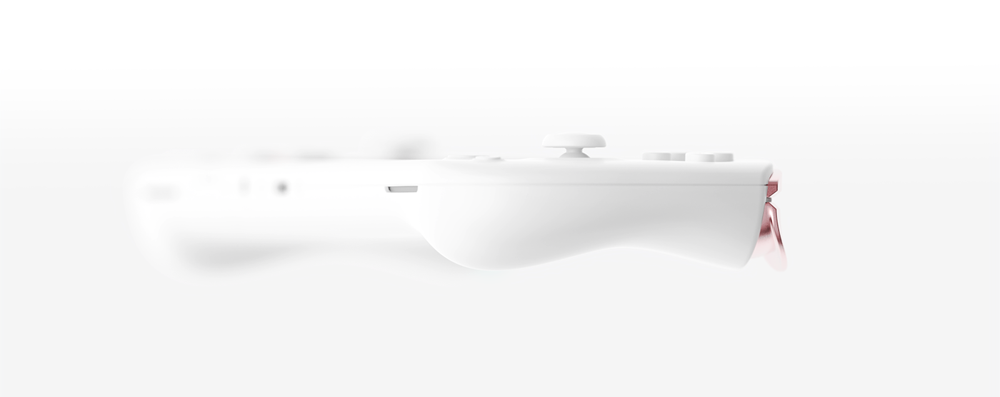 secondwhite product design  game industrial design  gradation design Gaming second white console controller