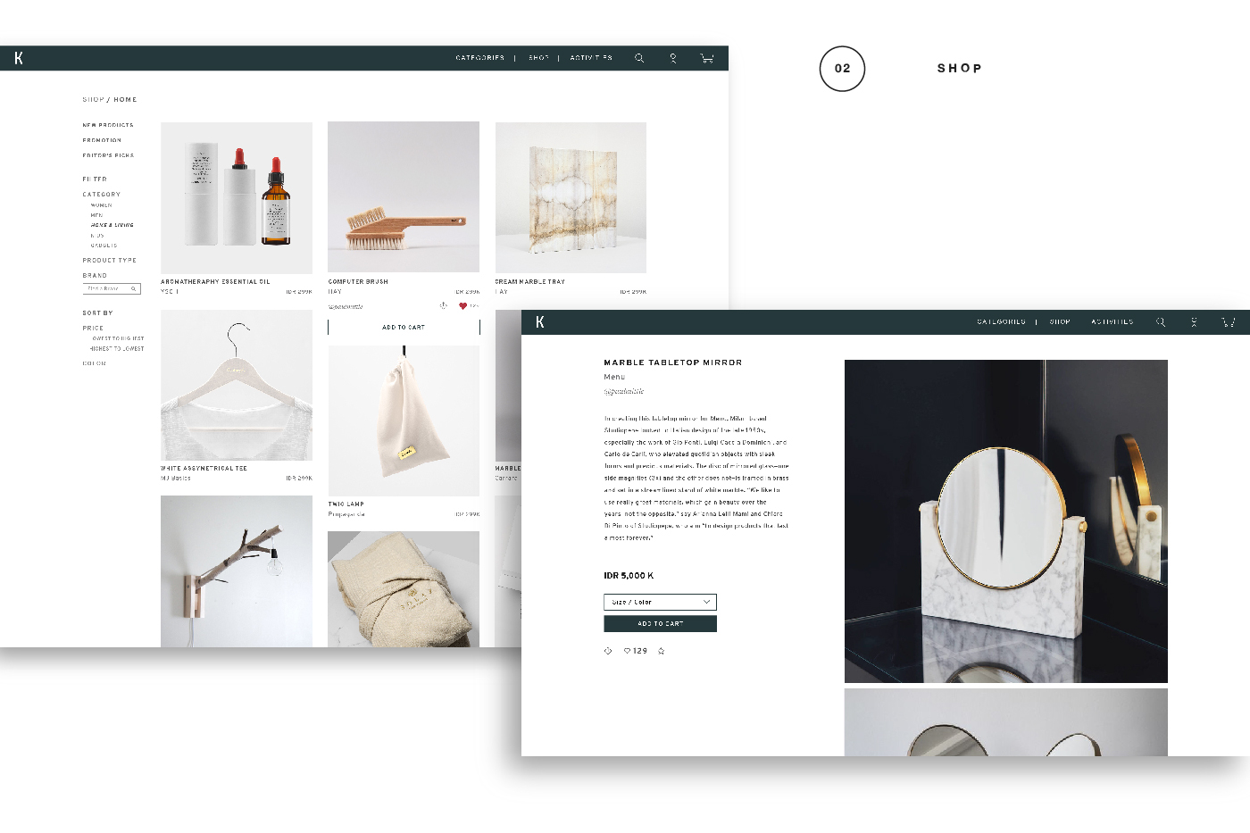 Website Design UI/UX Web Design  Ecommerce Shopping lifestyle