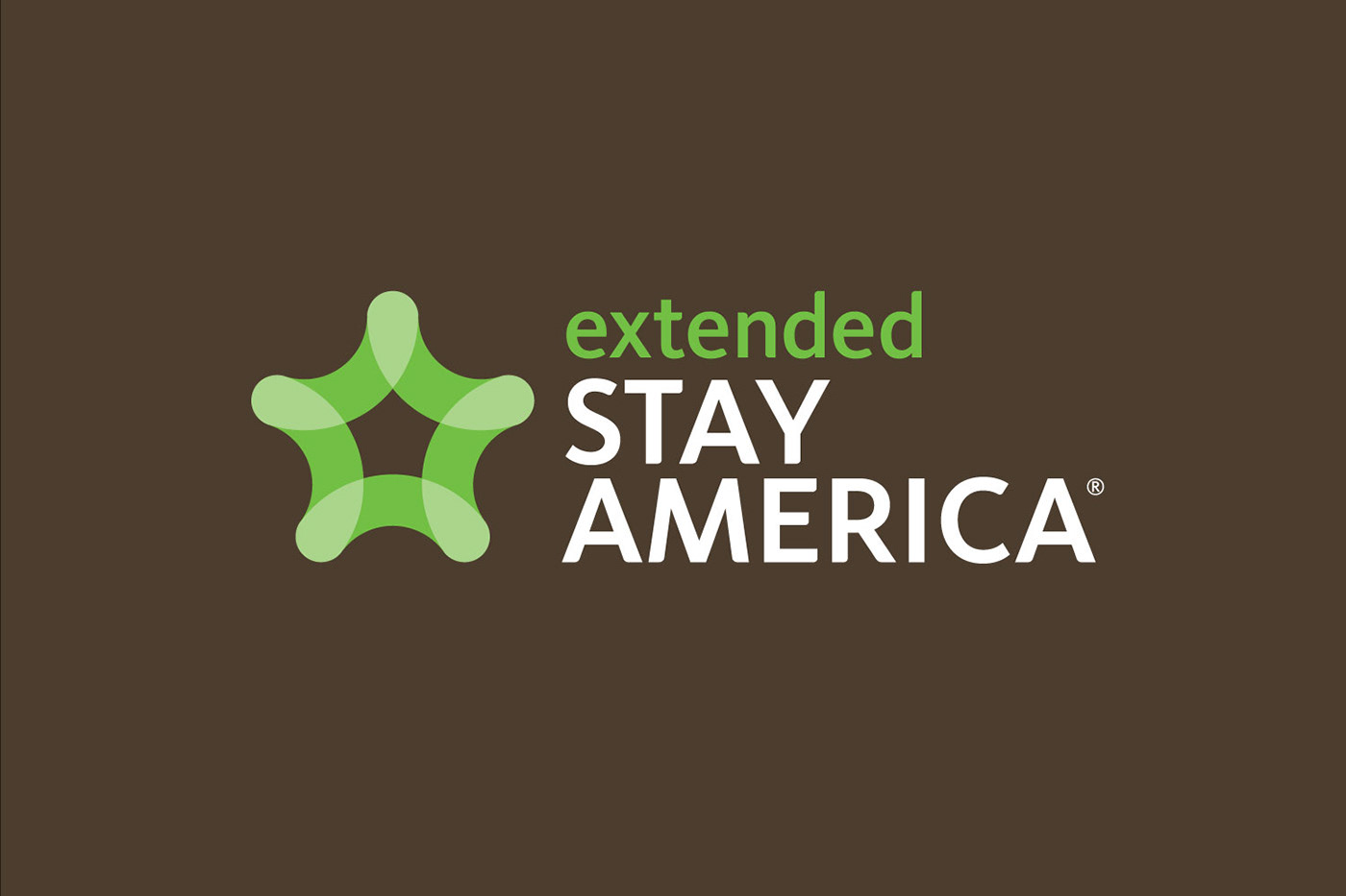 identity logo visual system Signage print Vehicle hotel Extended Stay America