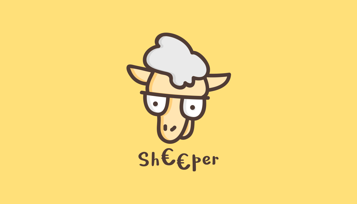 logo graphic design Conception Design indentité visuelle branding  sheep sheeper cheep