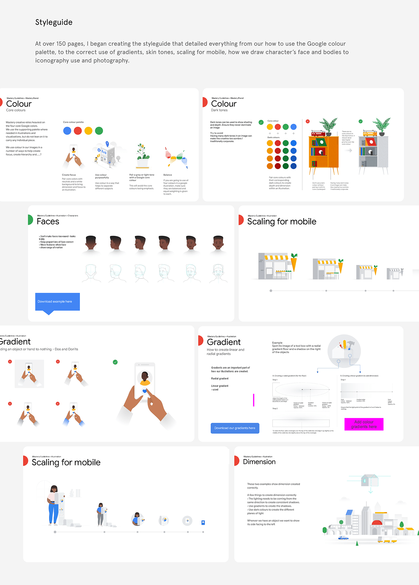 Character design  corporate google guidelines iconography ILLUSTRATION  marketing   Skillshop styleguide tech