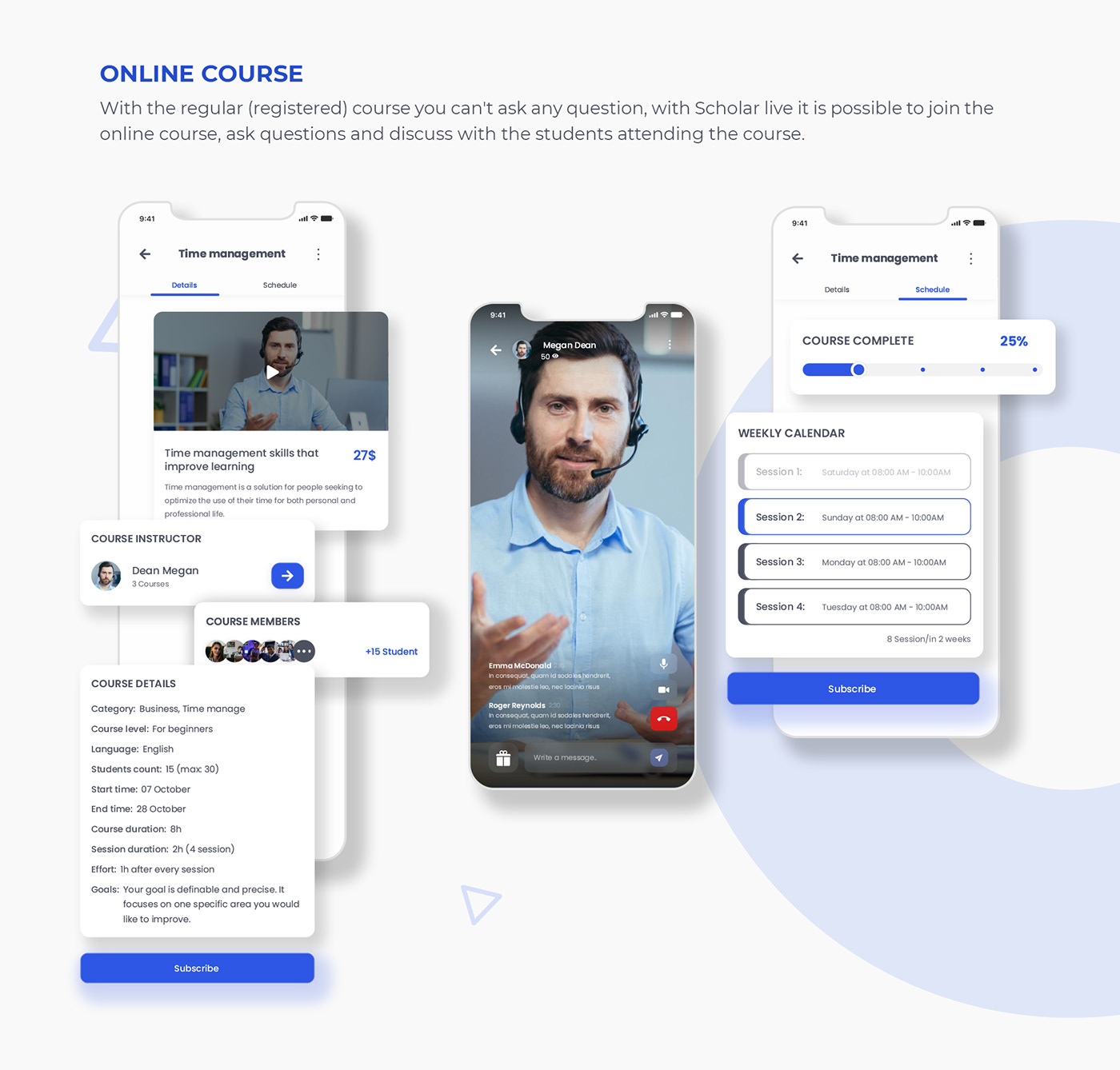 course courses Education landing page learning mobile online school UI/UX Website