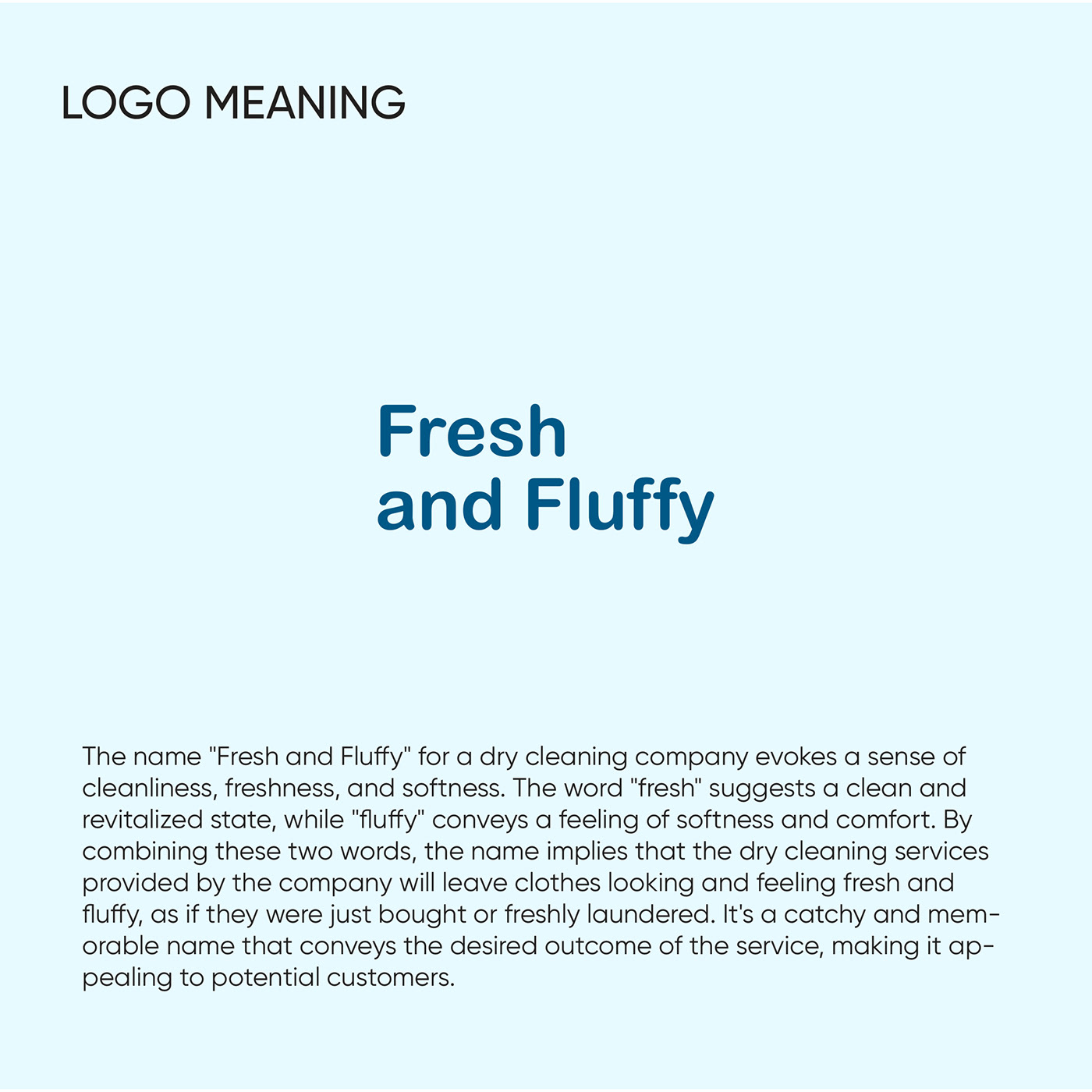 fresh fluffy brand identity brandbook logo portfolio Logo Design adobe illustrator identity Drycleaning 