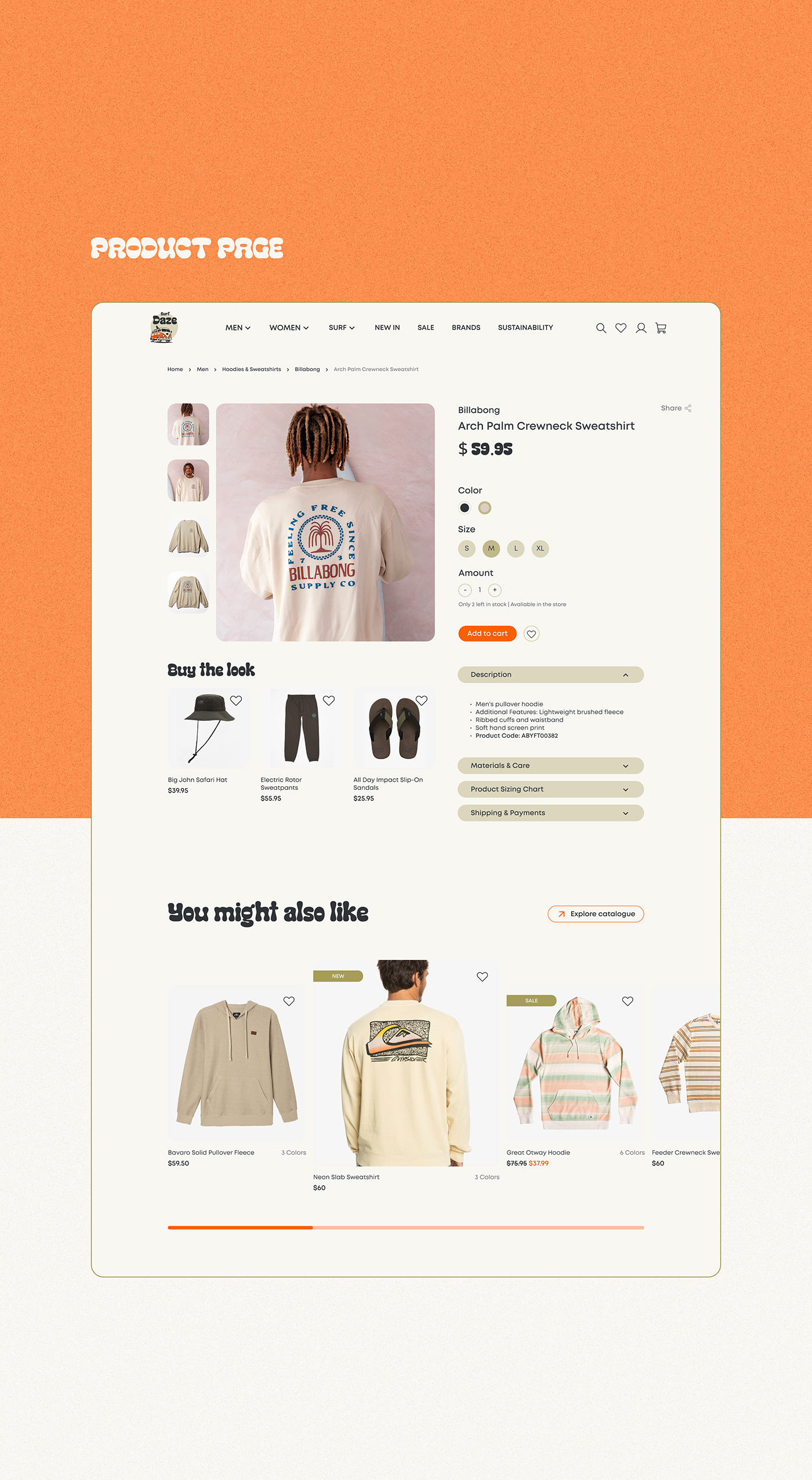 apparel BEACHWEAR Clothing e-commerce Online shop online store Retro shop Surf surfing