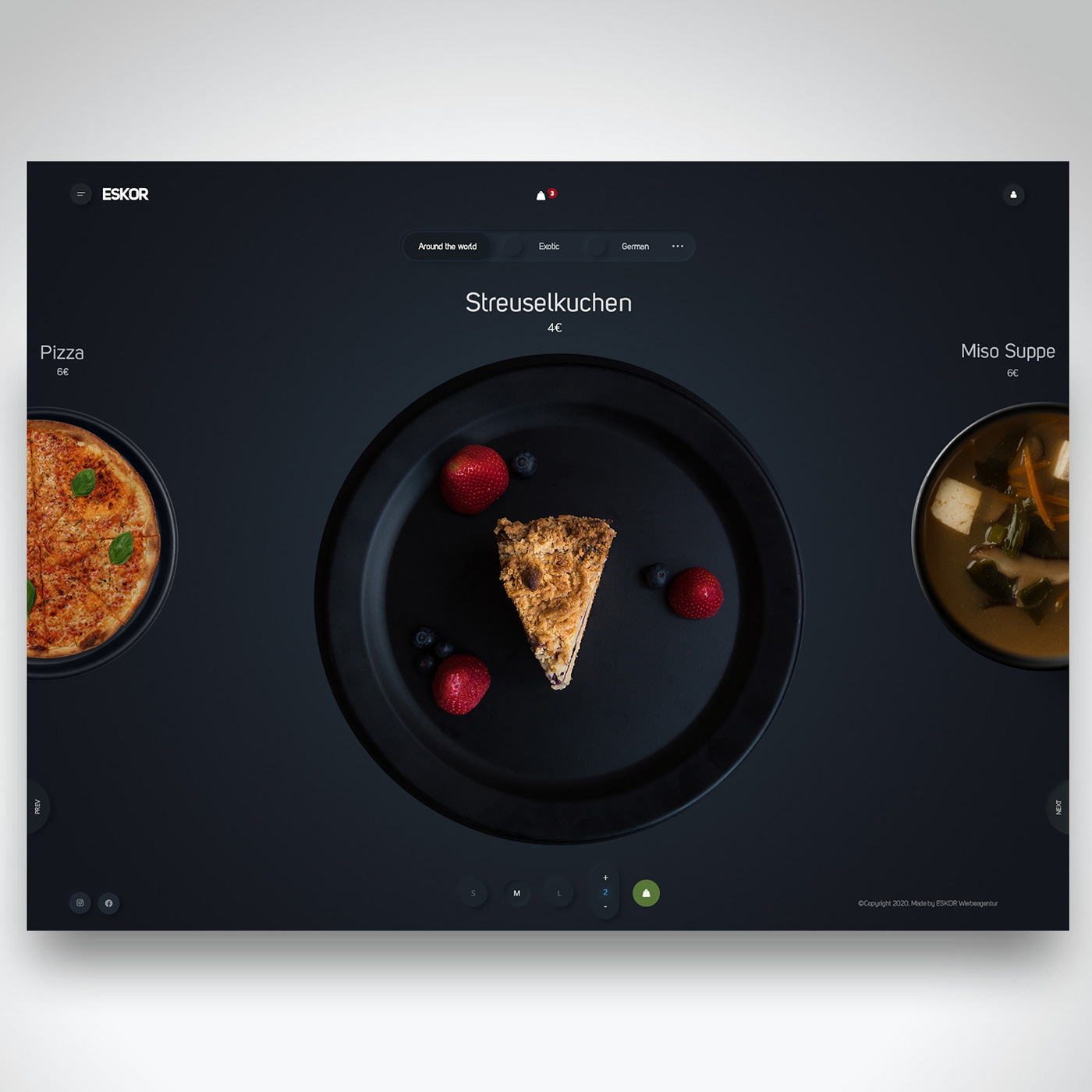 app design darkmode Food  Food Website mobile design mobile web restaurant ui design