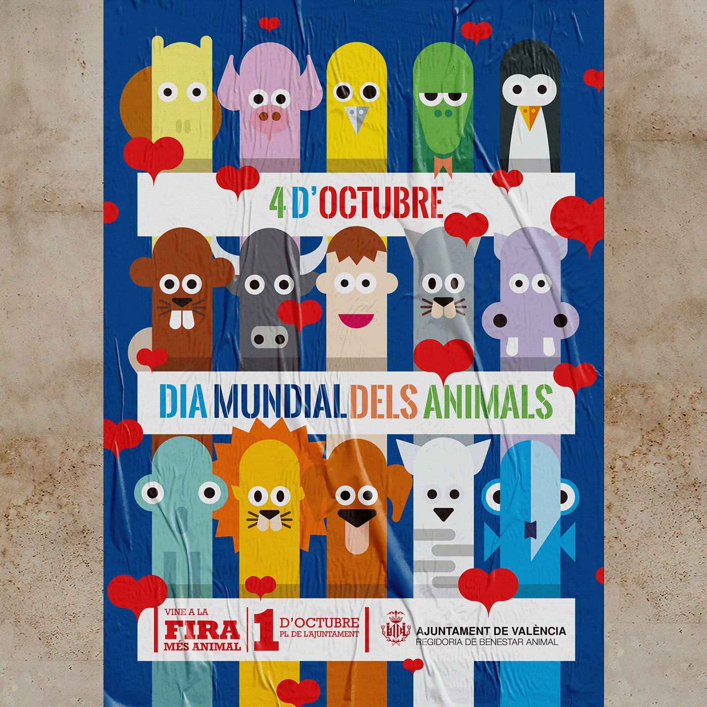 animales animals cartel grafica graphic poster