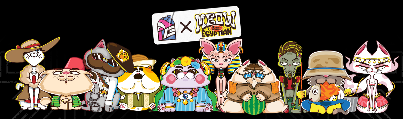 ILLUSTRATION  cats 3D blender sticker vector egypt Character design  Digital Art  toy