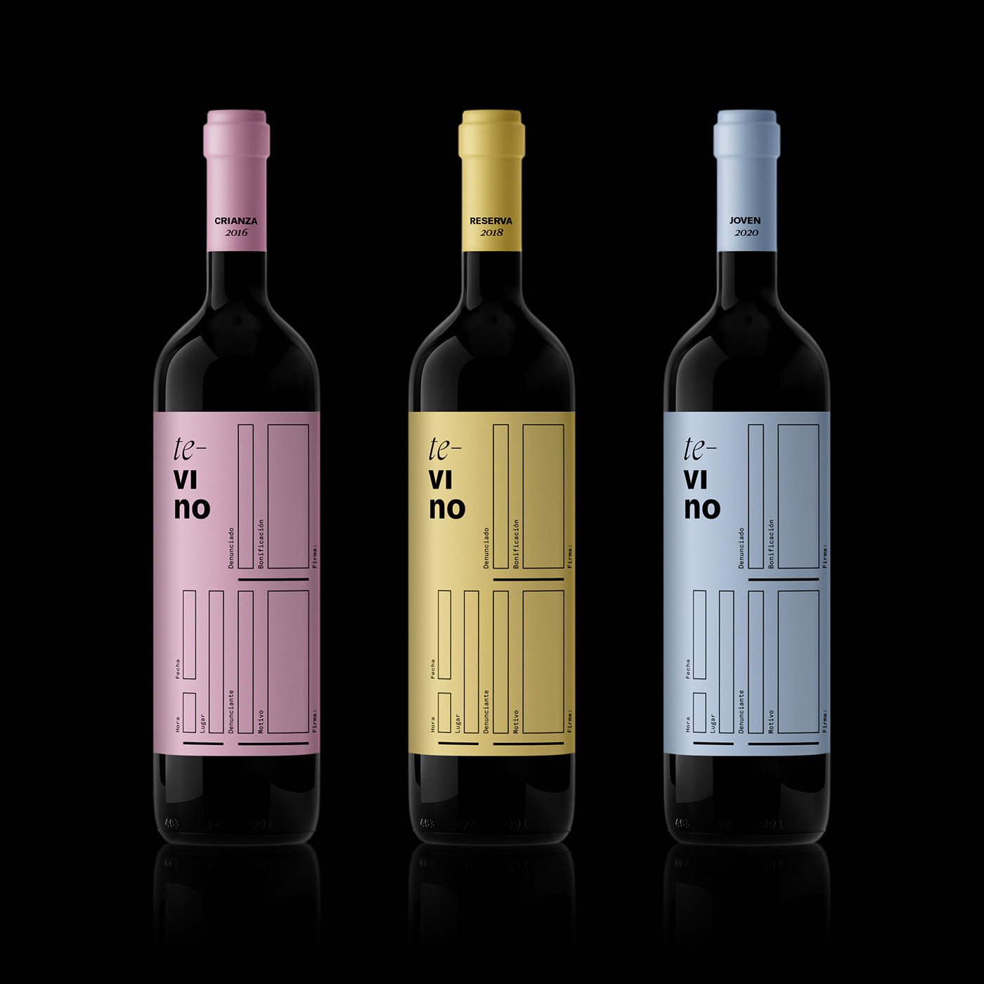 ArtDirection brand branding  creative design destinoestudio graphic Packaging te-vino wine