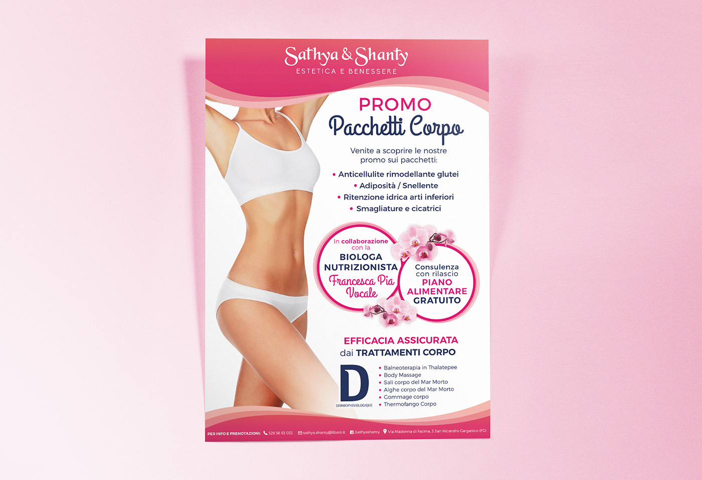 beauty beauty farm logo massage Spa beauty center branding  design business card flyer