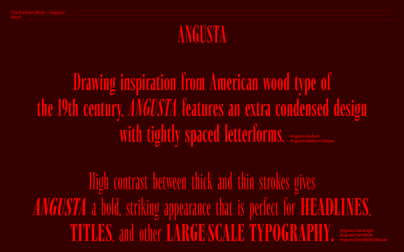 display font editorial font magazine print serif The Northern Block Typeface