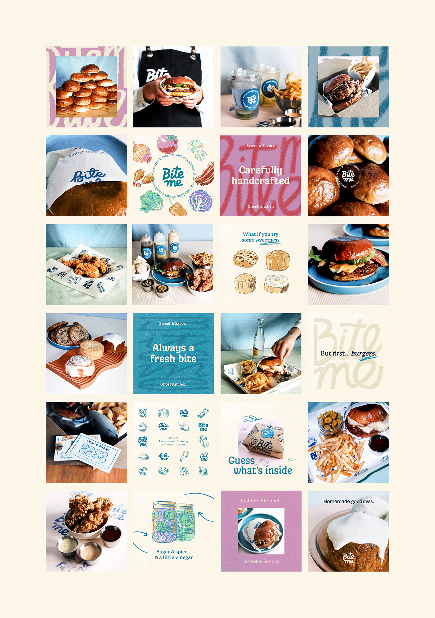 branding  food photography graphic design  ILLUSTRATION  kitchen logo restaurant social media visual identity food illustration