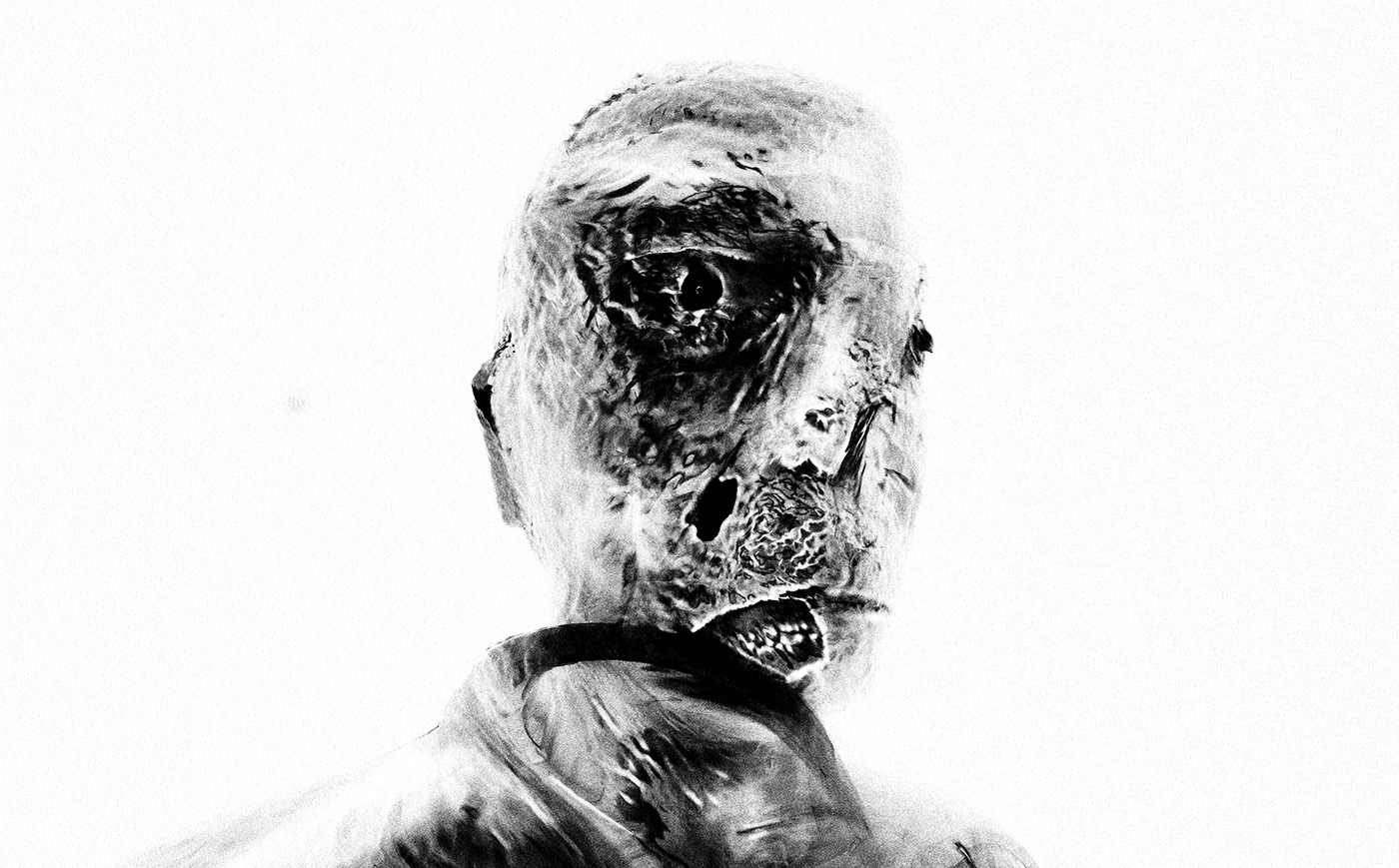 sketch artwork concept art portrait abstract Glitch figure