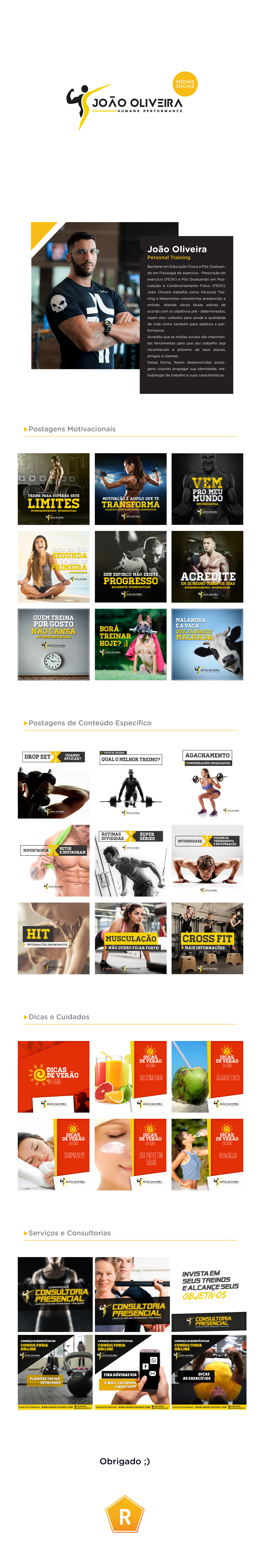 brand social media posts advertsing personal trainer personal fitness